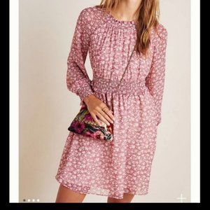 NWT Anthropologie Wimberly Smocked Mini Dress